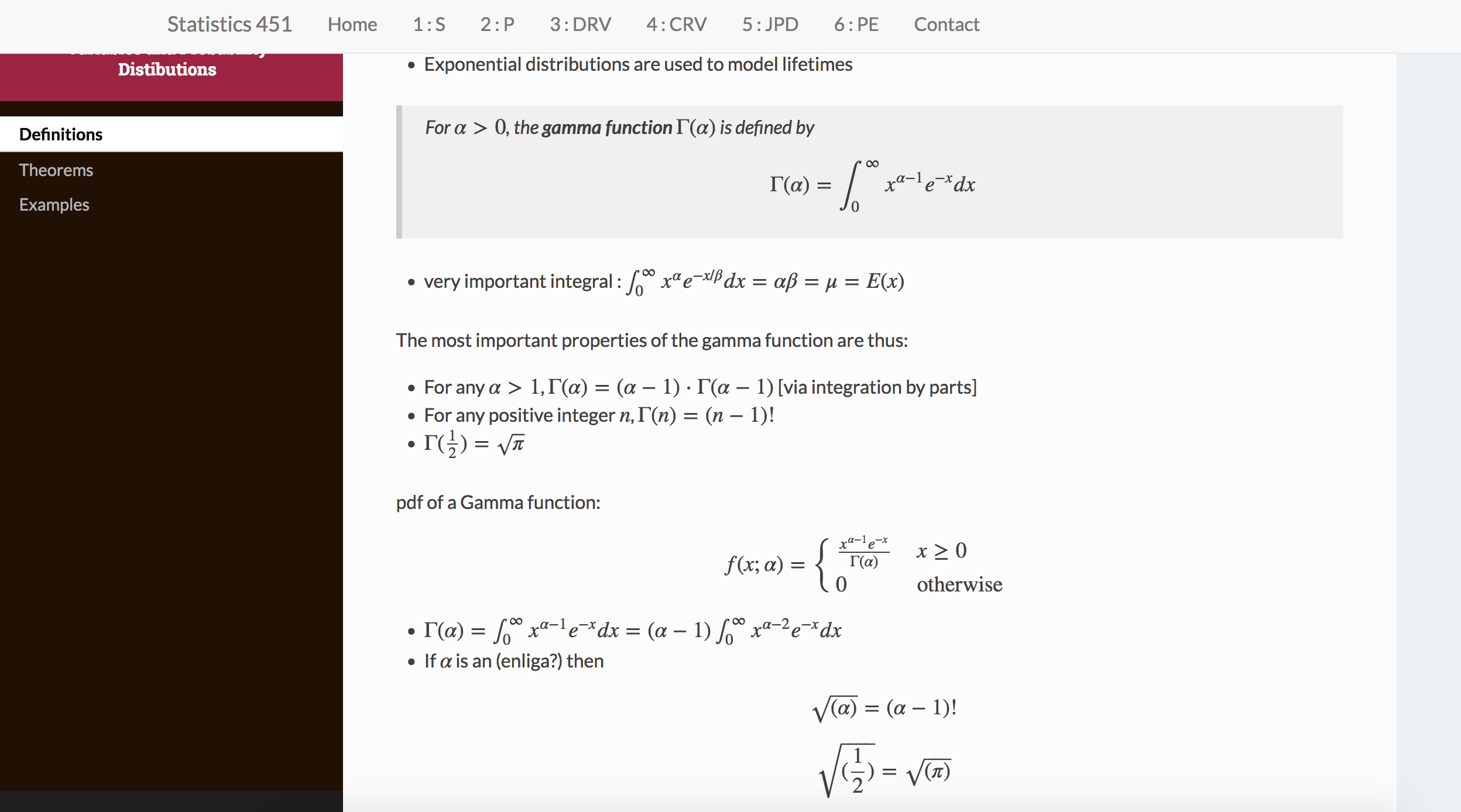 ~Statistics 451~  Applied Statistics for Engineers and Scientists